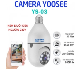 Camera IP Wifi Robo Yoosee YS-03 3.0Mpx hình bóng đèn ngụy trang (có chui, Ko LAN)
