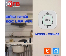 Báo Khói Độc Lập Kết Nối Wifi FB-Link FSM-02 (App TuyaSmart, Còi Báo Động, Báo Pin)